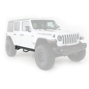 Pedane laterali Nerf-Step Smittybilt per Jeep Wrangler JLU 4 porte