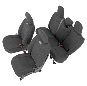 Set Copri sedili in neoprene Rough Country per Jeep Wrangler JLU 4 porte