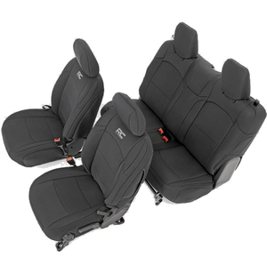 Set Copri sedili in neoprene Rough Country per Jeep Wrangler JL 2 porte