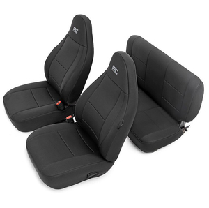 Set Copri sedili in neoprene Rough Country per Jeep Wrangler TJ