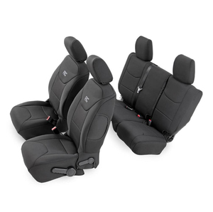 Set Copri sedili in neoprene Rough Country per Jeep Wrangler JKU 4 porte