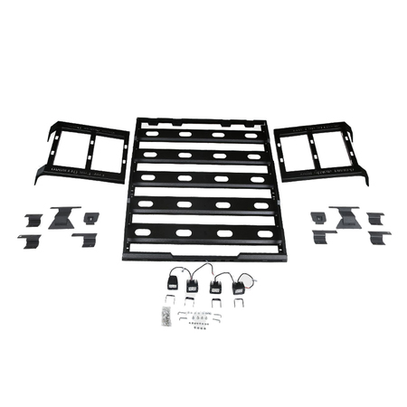 Portapacchi con scaletta laterale OFD per Jeep Wrangler JK 4 porte