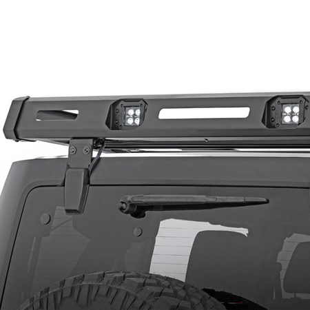 Portapacchi con luci LED Rough Country da tetto per Jeep Wrangler JL (2018-)