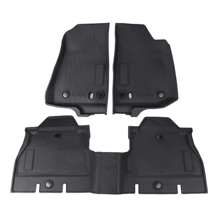 Tappetini anteriori e posteriori OFD per Jeep Wrangler JLU 4 Porte (2019-)
