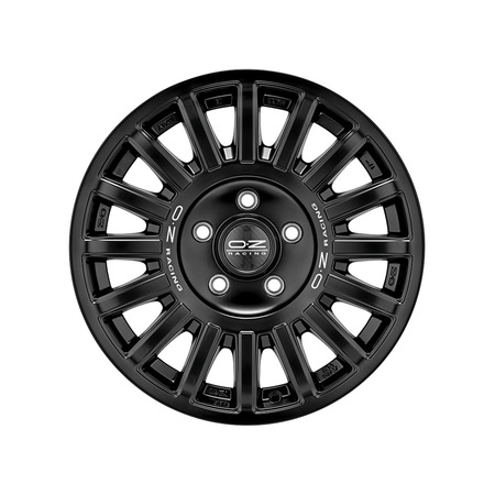 Cerchio in lega Rally Raid OZ 18&times;8,5 ET 26 nero opaco per Jeep Wrangler JK, JL, Gladiator JT e Grand Cherokee WJ, WK e WK2 dal 1999 in poi