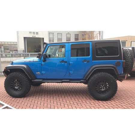 Cerchio in lega Rally Raid OZ 18&times;8,5 ET 26 nero opaco per Jeep Wrangler JK, JL, Gladiator JT e Grand Cherokee WJ, WK e WK2 dal 1999 in poi