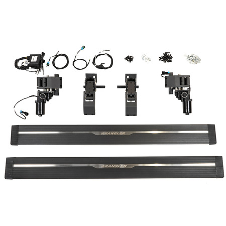 Pedane laterali elettriche StepZ per Jeep Wrangler JL 2 porte dal 2019 in poi