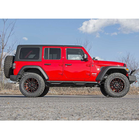 Pedane laterali Rough Country per Jeep Wrangler JLU 4 porte (2018-)