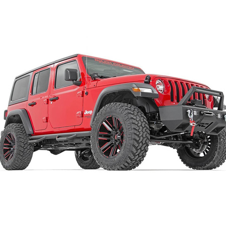 Pedane laterali Rough Country per Jeep Wrangler JLU 4 porte (2018-)