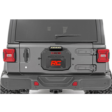 Kit per rimozione ruota di scorta con led ausiliario Rough Country per Jeep Wrangler JL (2018-)