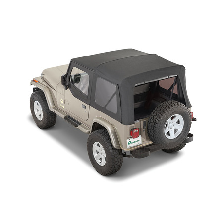 QuadraTop Premium Special Edition Black Twill per Jeep Wrangler YJ 88-95