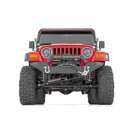 Paraurti anteriore Rough Country con con barra a Led per Jeep Wrangler YJ e TJ