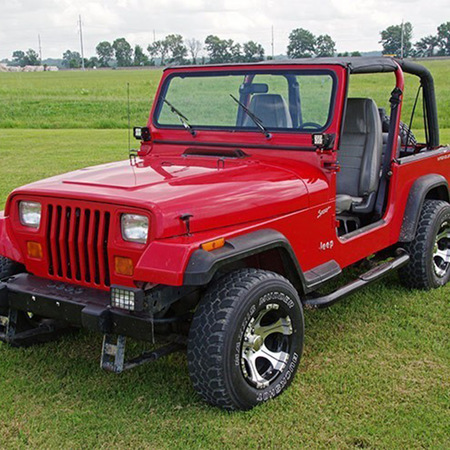 Supporto faretti supplementari parabrezza Rough Country per Jeep Wrangler YJ