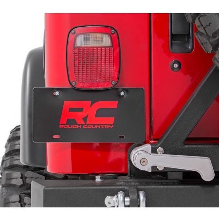 Rilocatore targa posteriore Rough Country per Jeep Wrangler TJ