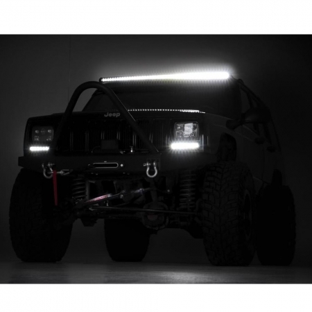 Barra a LED 50" Curva Rough Country Cree Single Row Black Series