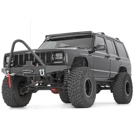 Barra a LED 50" Curva Rough Country Cree Single Row Black Series