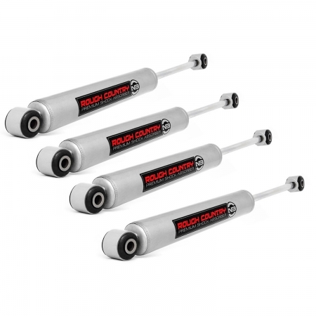 Kit 4 ammortizzatori Nitro N3.0 Rough Country per Jeep Wrangler JK con assetto da 0 a +3