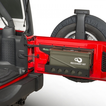 Mensola porta oggetti Quadratec con cassetta porta oggetti per Jeep Wrangler JK
