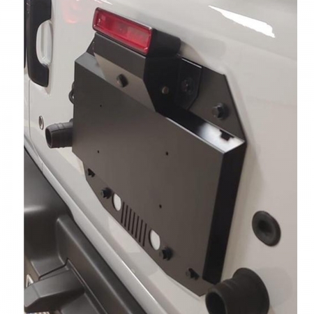 Piastra per rimozione ruota di scorta 4WD Italia con supporto telecamera per Jeep Wrangler JL