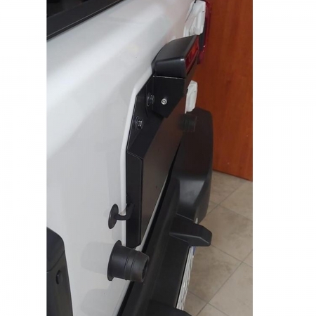 Piastra per rimozione ruota di scorta 4WD Italia con supporto telecamera per Jeep Wrangler JL