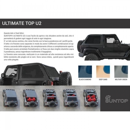 Suntop Ultimate U2 per Jeep Wrangler JK 2 porte - USATO - Immagine 10
