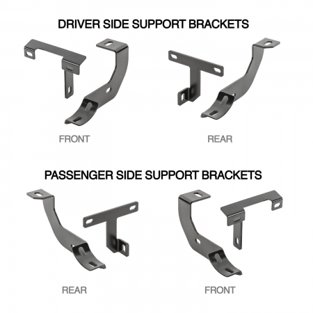 Pedane laterali Quadratec QR4 Ovali per Jeep Wrangler JL 2 porte