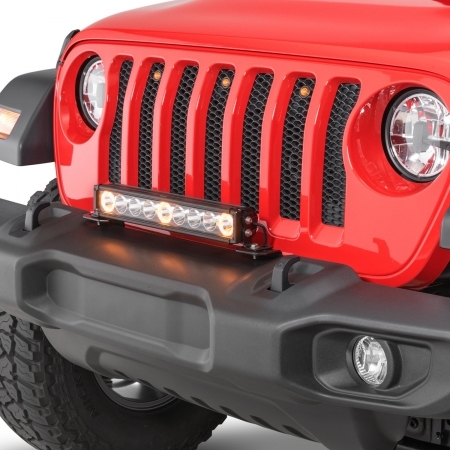 Staffe di supporto fari ausiliari Quadratec JL-LMB per Jeep Wrangler JL e Gladiator JT