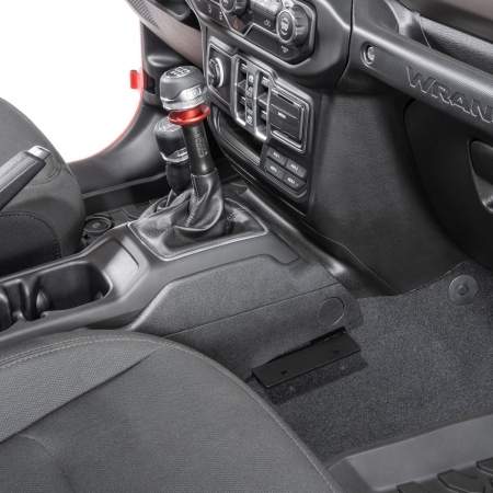 Supporto Quadratec con sgancio rapido per radio CB per Jeep Wrangler JL e Gladiator JT