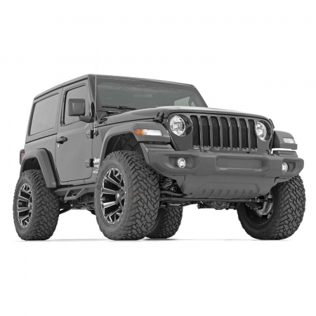Pedane laterali Rough Country Drop Step per Jeep Wrangler JL 2 porte dal 2019 in poi