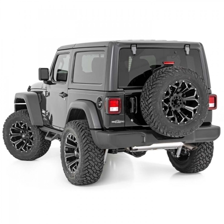 Pedane laterali Rough Country Drop Step per Jeep Wrangler JL 2 porte dal 2019 in poi