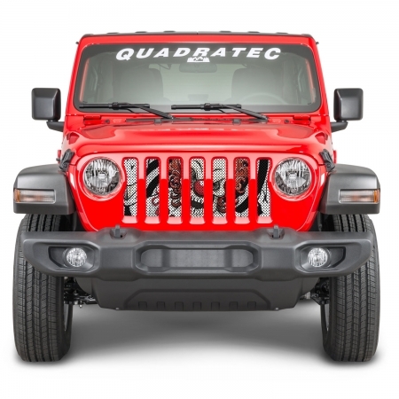 Inserto griglia UnderTheSun per Jeep Wrangler JL, JLU e Gladiator JT diverse grafiche dal 2019 al 2023