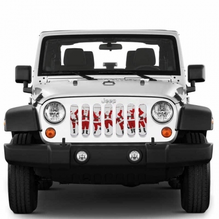 Inserto griglia UnderTheSun per Jeep Wrangler JL, JLU e Gladiator JT diverse grafiche dal 2019 al 2023
