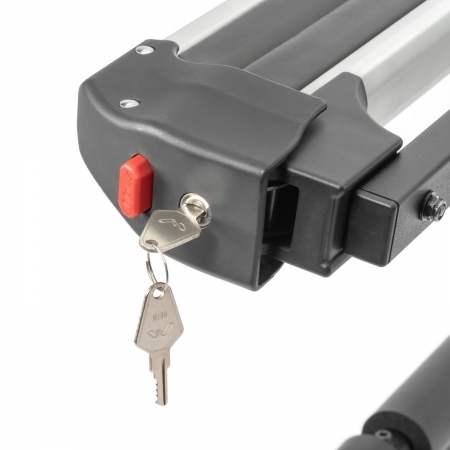 Adattatore porta sci Quadratec per porta biciclette universale da ruota di scorta