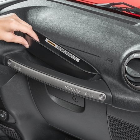 Vaschette porta oggetti console e maniglia passeggero Quadratec per Jeep Wrangler JK - Immagine 1