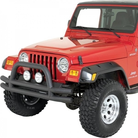 Paraurti anteriore tubolare Quadratec per Jeep CJ, Wrangler TJ e YJ - Immagine 2