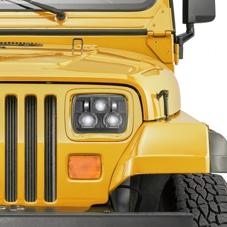 Fari a LED Quadratec Premium per Jeep Cherokee XJ e Wrangler YJ