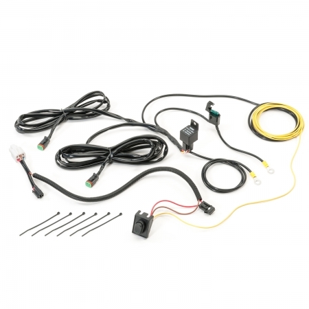 Kit Faretti LED Quadratec 4 rettangolari con staffa di montaggio su parabrezza per Jeep Wrangler TJ