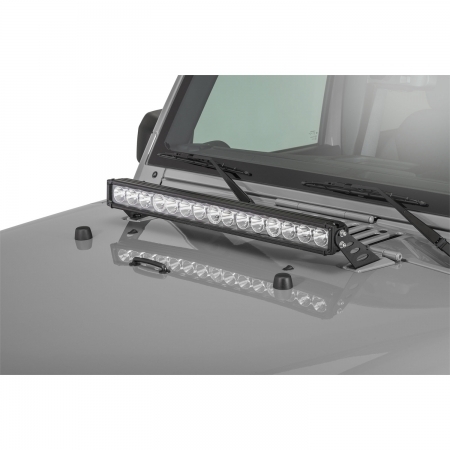 Staffe montaggio Barra LED Quadratec J3 su cofano per Jeep Wrangler JK