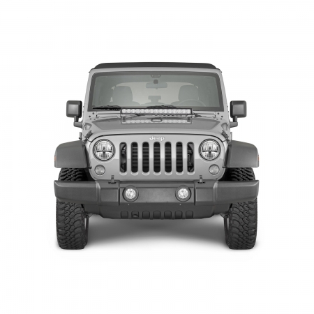 Staffe montaggio Barra LED Quadratec J3 su cofano per Jeep Wrangler JK