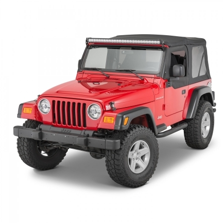 Supporto barra LED da parabrezza Quadratec per Jeep Wrangler TJ