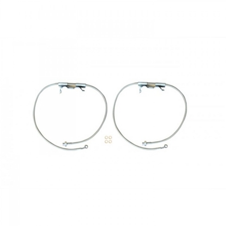 Tubi freni anteriori in treccia allungati EVO Manufacturing per Jeep wrangler JL e Gladiator JT con assetto +2.5