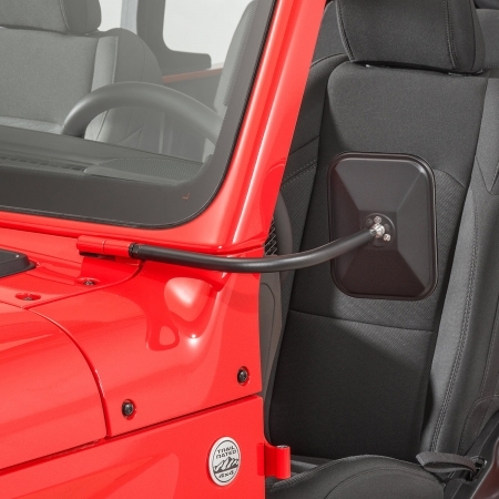 Specchietti retrovisori Rugged Ridge rettangolari per Jeep Wrangler JL, JLU e Gladiator JT dal 2019 in poi