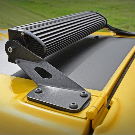 Staffe Rough Country di montaggio barra LED da cofano per Jeep Wrangler TJ dal 1997 al 2006