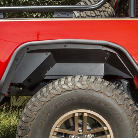 Parafanghi interni Rugged Ridge in alluminio per Jeep Wrangler JL, JLU e Gladiator JT dal 2019 in poi