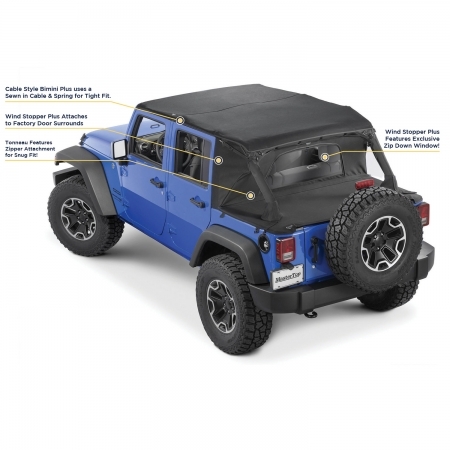 MasterTop Ultimate Combo Estate Top in MasterTwill per Jeep Wrangler JKU 4 porte