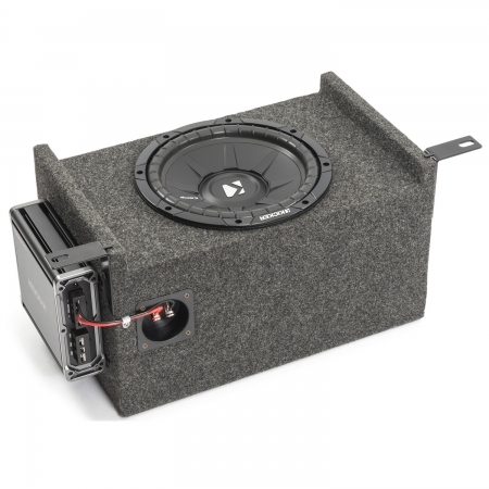 Subwoofer posteriore custom Quadratec con Kicker CompS da 10 per Jeep Wrangler YJ e TJ
