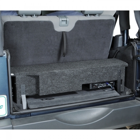 Subwoofer Quadratec custom per Jeep Wrangler JK 07-18 con Kicker CompVR da 10 e Amplificatore Kicker CXA400.1