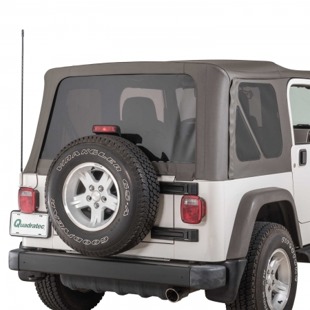 Kit Quadratec Supporto antenna e antenna CB per Jeep CJ e Wrangler YJ e TJ