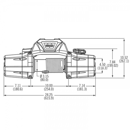 Verricello Warn Zeon 12s XD Omologabile con cavo sintetico