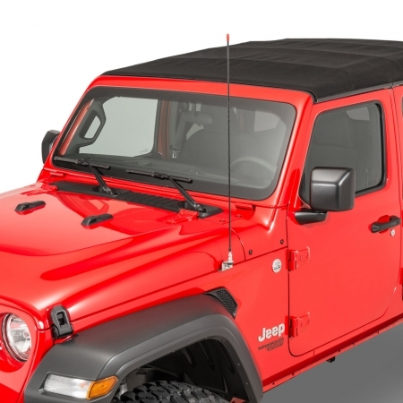 Antenna CB e supporto parafango Quadratec per Jeep Wrangler JL e Gladiator JT